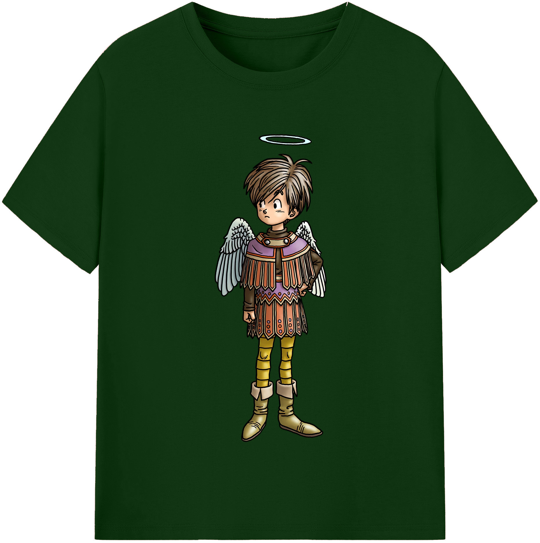 （画像用） ドラゴンクエスト Doragon Kuesuto Dragon Quest 綿100％半袖Tシャツ（フロントプリント）